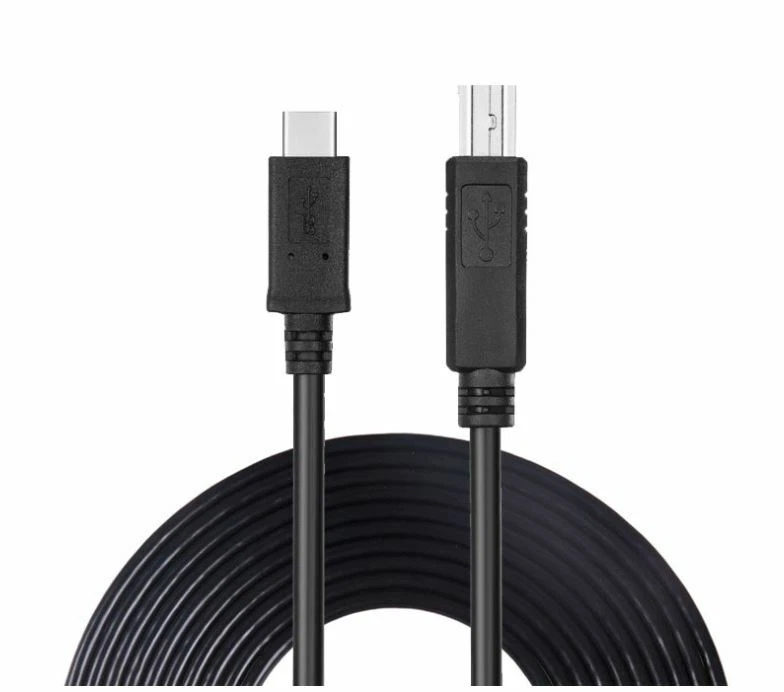 Extra Long USB-C Type C to USB-B Type B Printer Scanner Cable USB 2.0 High Speed - Image 3 of 4