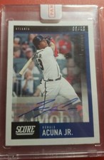 2020 Panini Chronicles RONALD ACUNA JR Atlanta Score Auto Autograph #'d 6/10 SSP