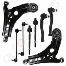 8pcs Front Suspension Control Arms Tie Rod Ends For 2004-2011 Chevrolet Aveo