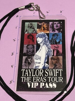 Taylor Swift Commemorative Black VIP ERAS Tour Backstage Pass