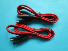 2 pcs SAE to SAE Connector DC Power Automotive DIY Cable 2x1.5mm² 1m New