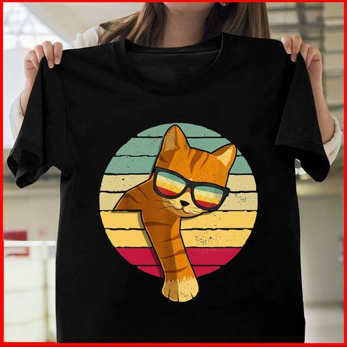 Vintage Style Orange Cat Sunglasses 