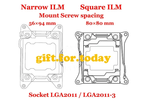 Mount Bracket Intel Socket LGA2011 Narrow ILM CPU fan cooler heatsink radiator