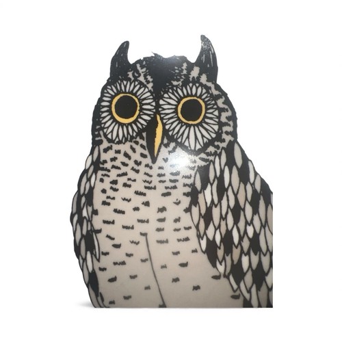 West Elm (2) Zwei Rachel Kozlowski stehende Eule Keramik Salat Desser 8,5" Teller - Bild 6 von 7