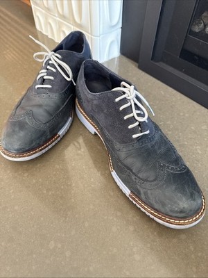 Cole Haan Mens 9.5 Zero Original Grand Navy Ink Pacific Wingtip Shoes