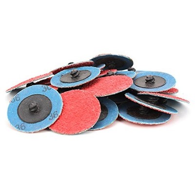 Premium Ceramic Quick Change Sanding Discs Type R Male - Roll On 2'', 36 Grit ...
