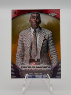 Isaiah Bradley Insert /50 Gold Refractor - 2025 Topps Marvel Studios Chrome BNW5
