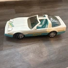 BARBIE SUPER Corvette White Teal Yellow Car Vintage 1985 Playmates 80s Toy
