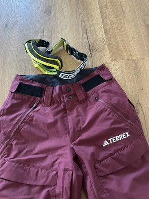 Skihose Gr. XS Adidas Gr. 176 bordeaux + Skibrille Scott