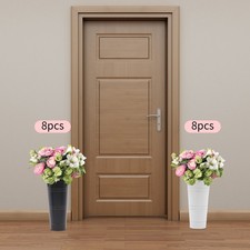 8 Pieces Metal Vases Flower Bucket Vases Black & White Flower Vases For Bouquet