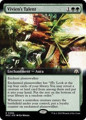 Vivien's Talent (Extended Art) - Foil NM MTG Commander: March of the Machine