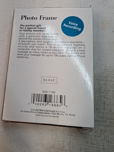Radio Shack Voice Recording Photo Frames 63-1145 NOS - Picture 9 of 10