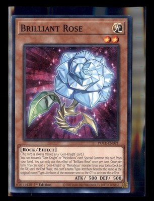 Yu-Gi-Oh! Brilliant Rose POTE-EN021 Power Of The Elements 1st Edition