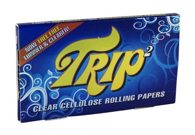 6 Heftchen Trip 2 Clear Cigarette Papers aus Zellulose, 1 ¼ Format