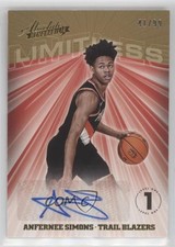 2018 Absolute Memorabilia Limitless Signatures 41/99 Anfernee Simons Auto 02ez