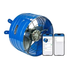 QuietCool Attic Fan 1945 CFM Smart App Controlled 2-Speed Gable Mount Electric