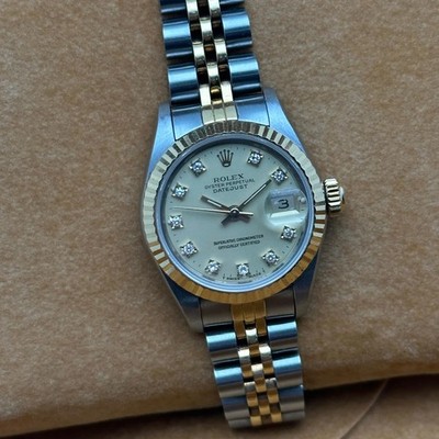 Rolex Datejust 26mm 18k Gold Gold Factory Diamond Dial Ladies