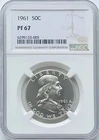 1961 Franklin Half Dollar, NGC PF67