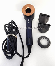 Genuine Dyson Supersonic Hair Dryer HD07 with 3 Attachments Blue/Copper USED 