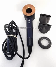 Genuine Dyson Supersonic Hair Dryer HD07 with 3 Attachments Blue/Copper (USED)