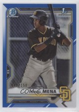 2021 Bowman Chrome Prospects Blue Refractor 148/150 Ismael Mena #BCP-36 05yk
