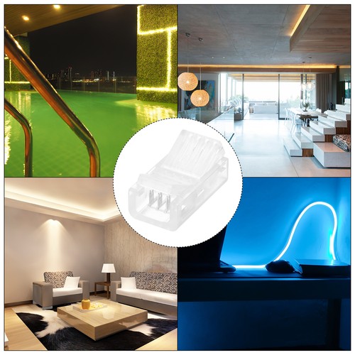 LED Strip Connector 4 Pin, 8mm LED Connectors for Strip Lights 40pcs - Imagen 7 de 7
