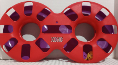 KONG  Active Eight Track Cat Toy Two Rattling Balls Independent Play Pet Toy