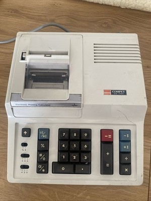 Sharp elektronischer Taschenrechner Compet CS-1153 um 1976 funktioniert Papierhalter fehlt