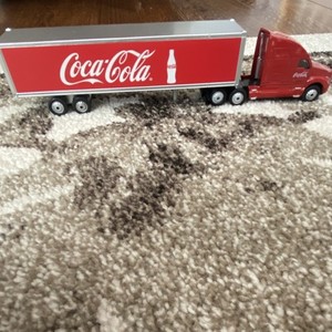 Coca-Cola Diecast Model Truck Red Silver Collectible Advertising Soda Theme