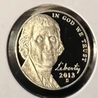 Photo of a 2013-S Jefferson Nickel Proof from an eBay listing that sold on Jul 5, 2026
