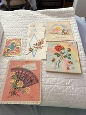Vintage Greeting Cards 1940  s Xmas Get Well More Lot of 36 Unused