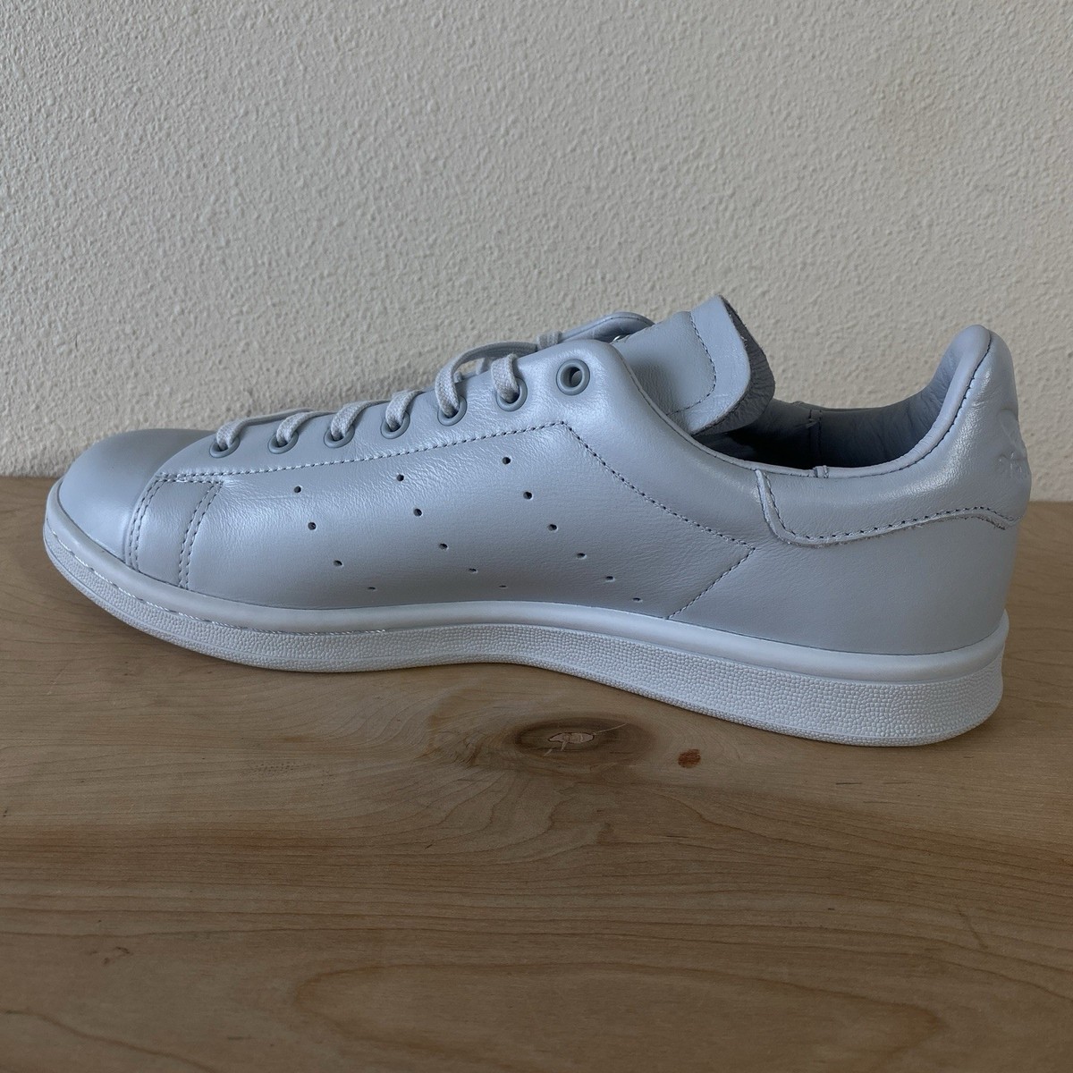 Adidas Stan Smith Lux Gray Leather Halo Blue - Size 9 | eBay