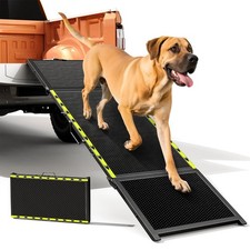 74'' L  20'' W Longest Dog Ramp for Car - Extra Wide Portable Pet Dog Ramps ...