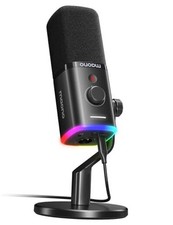 USB/XLR Dynamic Microphone for Gaming Streaming,Computer PC Microphone Black