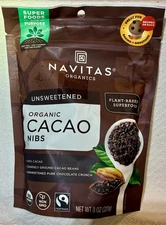 Navitas Unsweetened Organic Cacao Nibs 8 Oz.