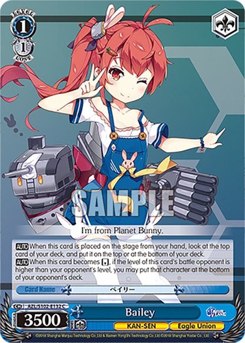 Bailey - Azur Lane - AZL - NM Weiß Schwarz