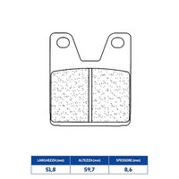 Set BeläGe Bremse CL Brakes 2713RX3 Yamaha 750 YZF R7 (OW02) 99/02
