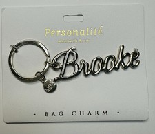 Personalite Marina De Buchi Gold Tone Bag Charm Key Ring Key Chain Brooke