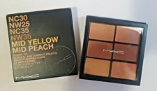 Mac Studio Fix Conceal & Correct Palette .21oz -MID YELLOW MID PEACH- NIB