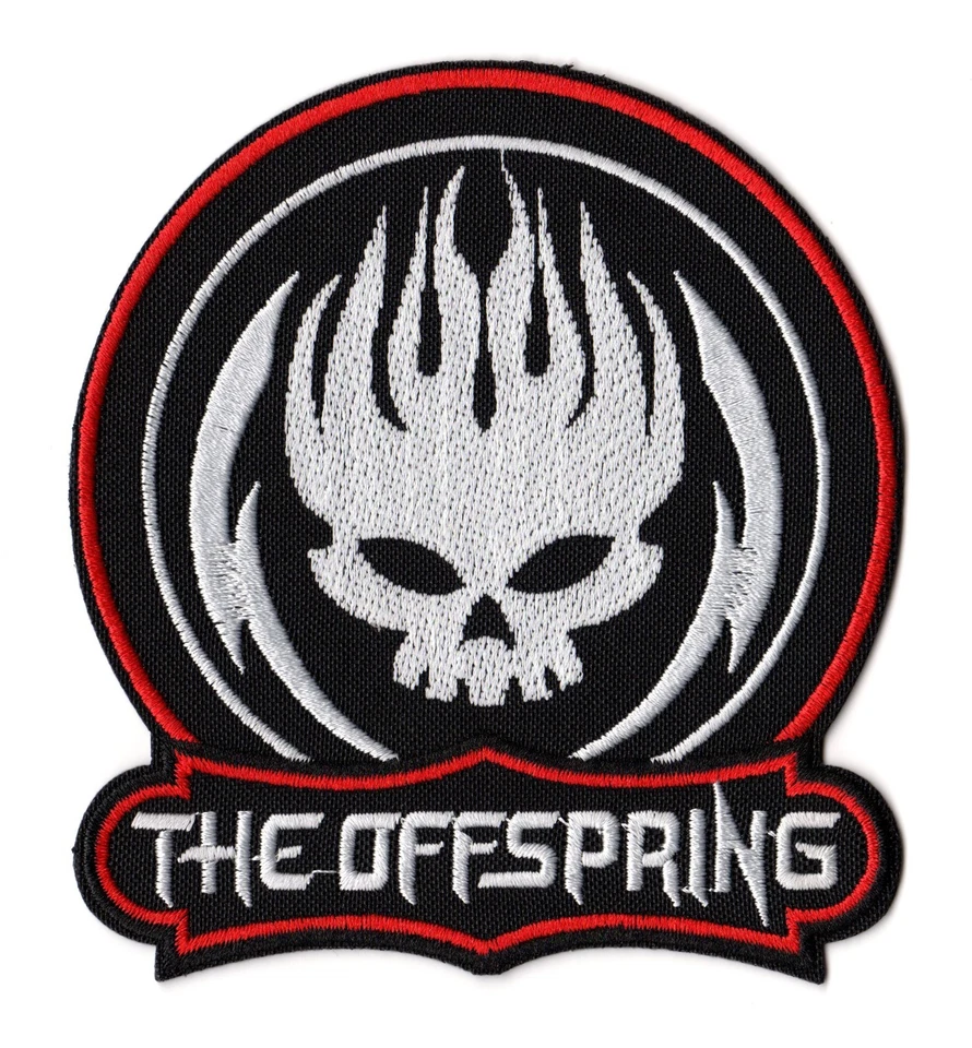 The Offspring Patch | Flaming Skull American Punk Alternative Rock Band Logo