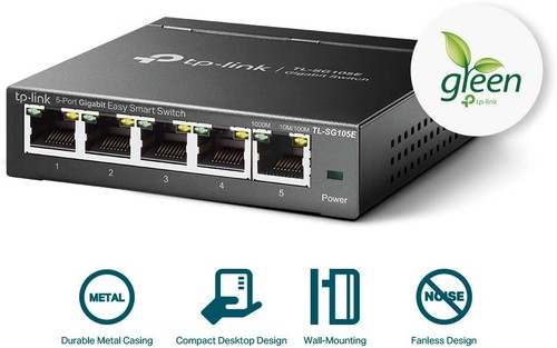 TP-Link Managed Network Switch 5-Port Gigabit, Support QoS VLAN IGMP Snooping, N - 第 7/8 張圖片
