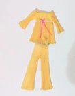 VTG Mattel Barbie LEMON KICK 1465 Outfit  Missing Button MOD 70s Bell Bottoms
