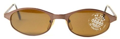 Neue Vintage Vuarnet 063 kleine braune Metall-Sonnenbrille PX2000 mineralische Gläser