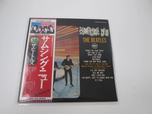 BEATLES SOMETHING NEW APPLE EAS-80564 with OBI Japan LP Vinyl