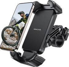 Bike Phone Holder, Silicone Wrapped Anti Shake Bicycle Phone Mount, Handlebar Cl