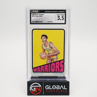 Joe Ellis #14 Topps 1972-73 Golden State Warriors POP 1 CGC 3.5