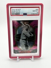 PSA 10 Babe Ruth 2023 Select Pink Prizm /10 #69 GEM MINT LOW POP