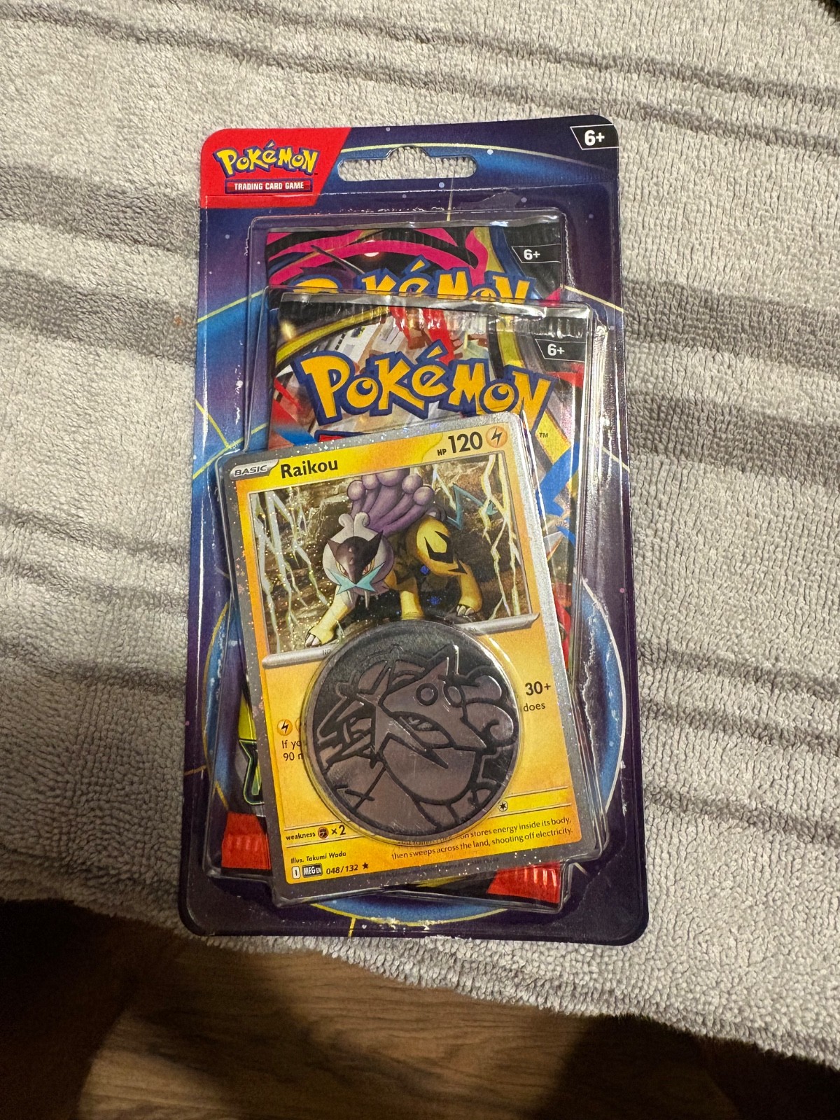 Pokemon TCG: Raikou Checklane Blister 2 Pack Combo
