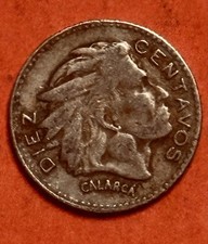 1964 Colombia   10 Centavos CoinIndio Chief Calarc&aacute; KM# 212.2 # W25