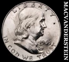 1963-D Franklin Half Dollar-Choice Gem BU Splotchy No Reserve #G8623